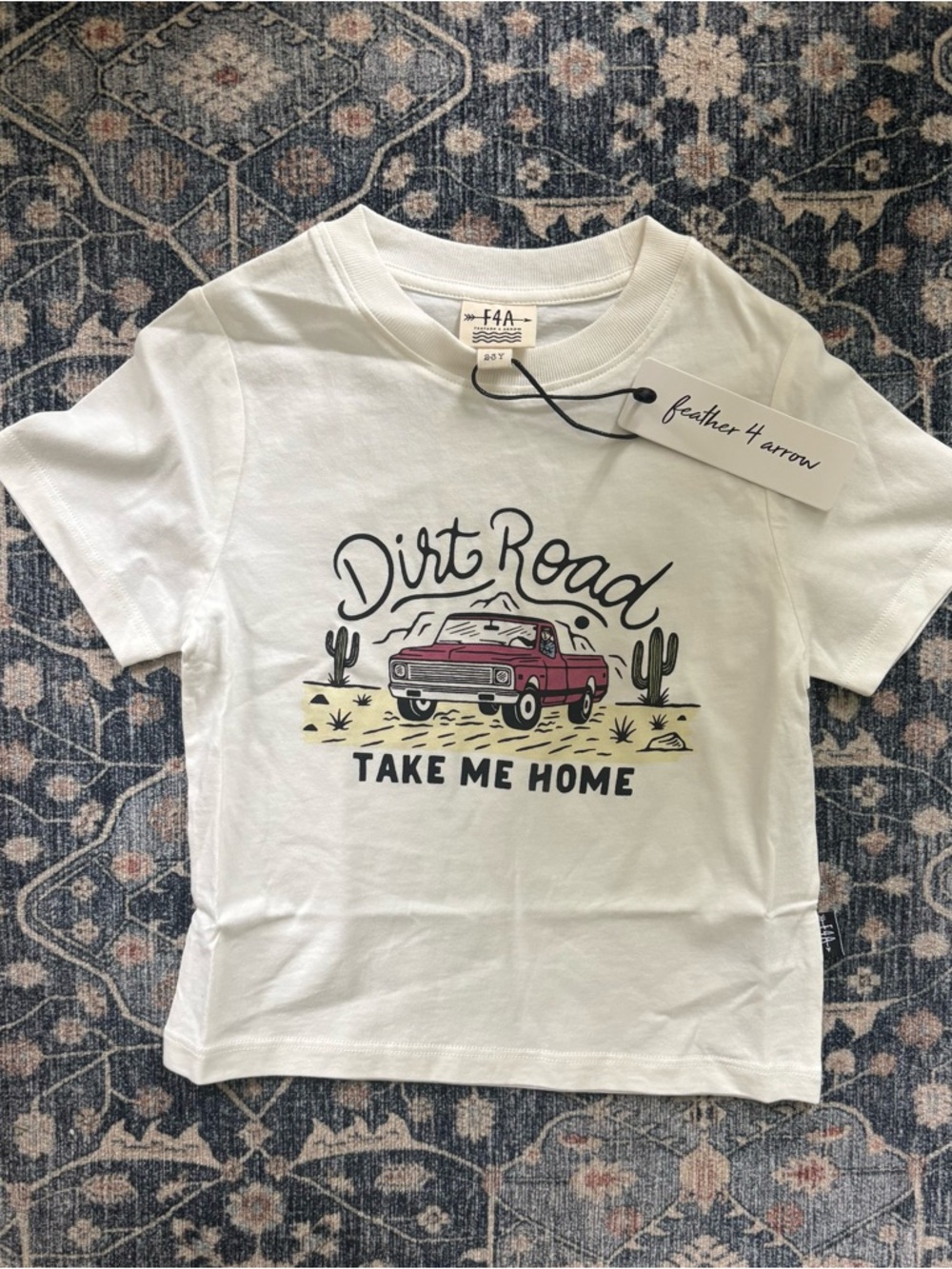 Feather 4 Arrow Dirt Road Vintage Tee - Size 2/3 NEW!